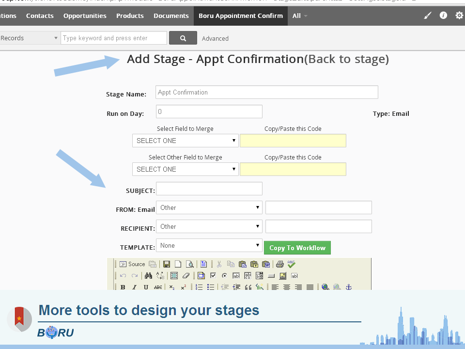Vtiger Appointment Confirmation Module - Boru Inc.