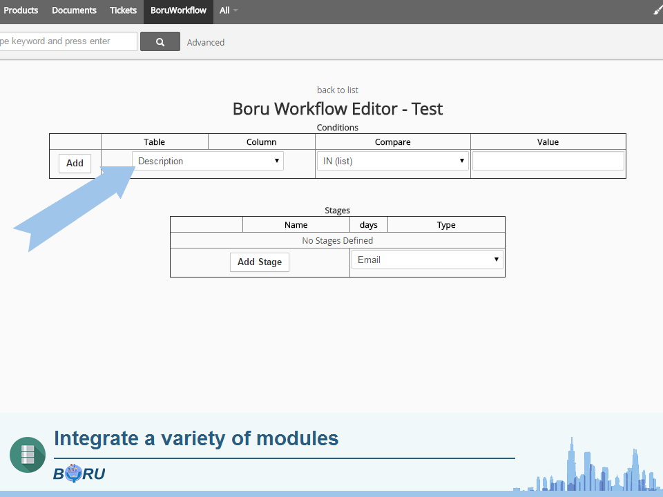 Boru Vtiger Workflow - Boru